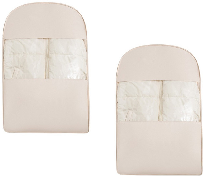 공유 제로부피 옷걸이 압축팩 라이트베이지, 1개입, 2개