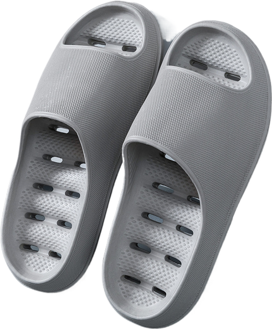 스마일에너지 실리콘 욕실화 D TYPE, 라이트그레이, 1개