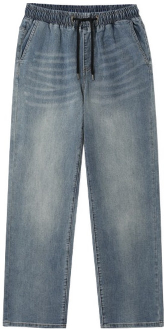 엠엔씨 남성용 베이직워싱 세미와이드 밴딩 청바지 MDIP852BJ