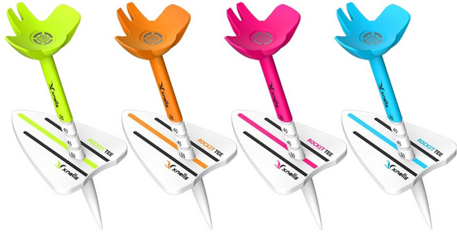 엑스넬스 3세대 에이밍 높이조절 로켓 골프티 4종 세트, NEON GREEN, NEON ORANGE, NEON BLUE, NEON PINK, 1세트