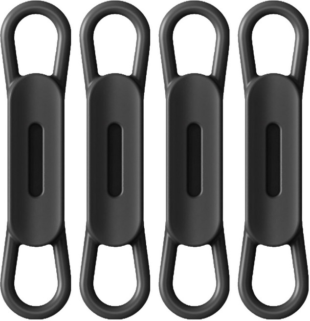 그린리빙 냉장고 자석 펜 꽂이, 블랙, 4개