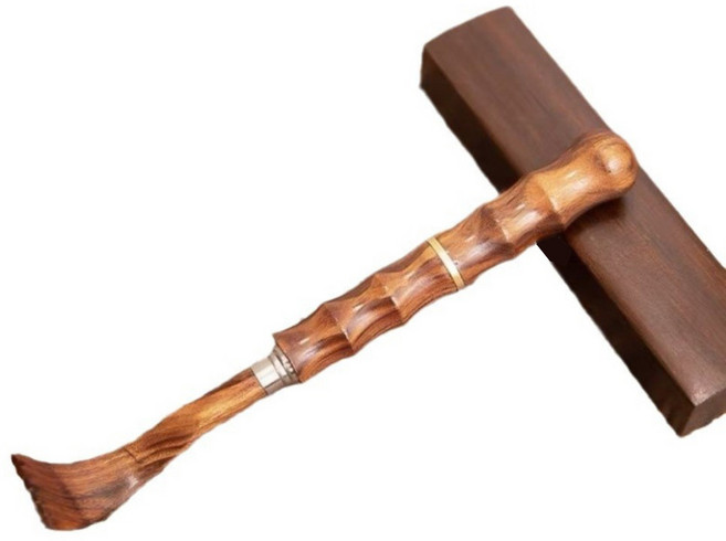 다온셀렉트 길이조절 고급 지압 효자손, 우드, 1개