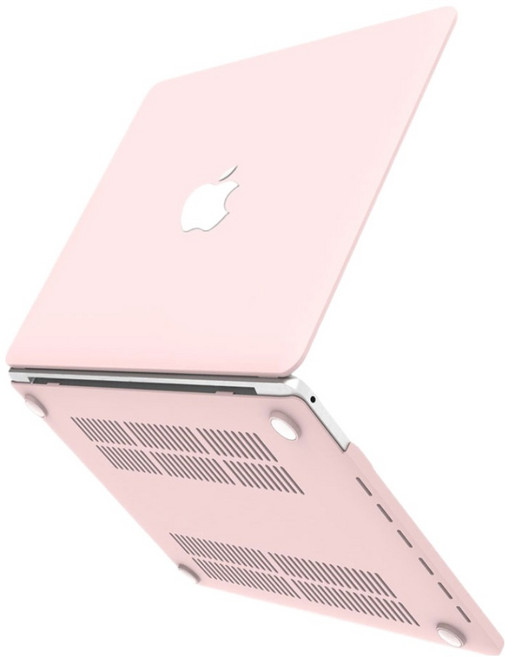 다온 매트한 견고한 맥북 케이스 Air(A1932 / A2179 / A2337), 연분홍, 1개