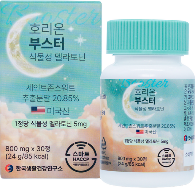 한국생활건강연구소 호리온 부스터 식물성 멜라토닌 5mg 30정, 24g, 1개