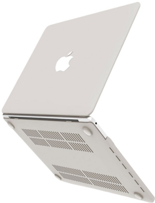 다온 매트한 견고한 맥북 케이스 Air(A1932 / A2179 / A2337), 그레이, 1개