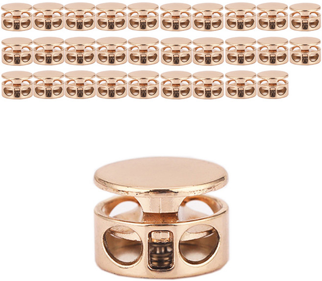 코히모 메탈 끈조절 돼지코 스토퍼 14mm 5W0661, 30개, 골드