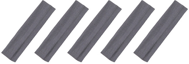 구띵스 땀 흡수 스포츠 헤어밴드, 진한 회색, 5개