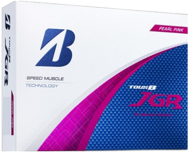 BRIDGESTONE GOLF 2025年款TOUR B JGR高爾夫球, 珍珠粉, 12個, 1盒