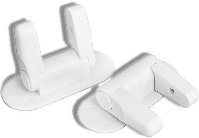 그린리빙 현관문 안전고리 잠금장치 화이트, 2개