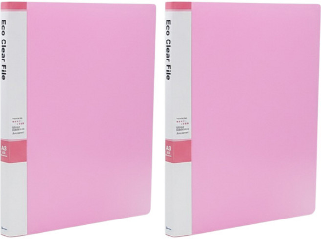 영오 인덱스 클리어파일 A3, 분홍, 2개