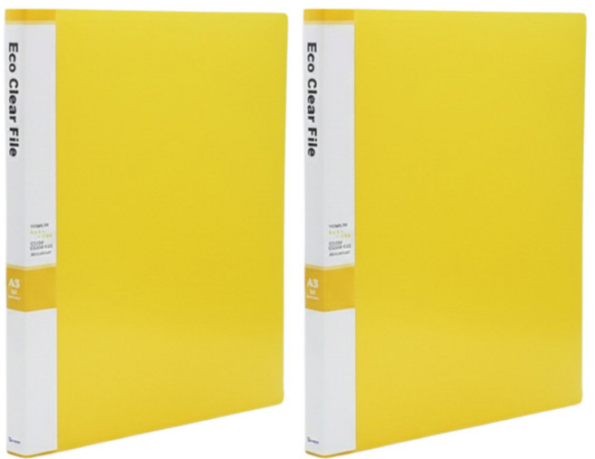 영오 인덱스 클리어파일 A3, 노랑, 2개