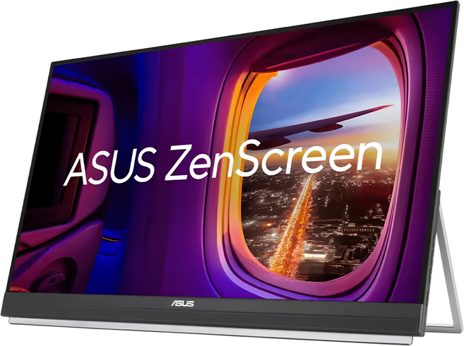 ASUS 華碩 ZenScreen 27型 100Hz 可攜式螢幕 USB-C/手把/可折疊支架設計/C型夾/喇叭, MB27ACF, 27吋