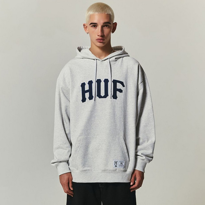 HUF 男女通用APPLIQUE ARCH LOGO連帽T
