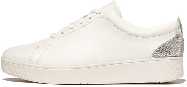 fitflop Rally 水晶後跟標皮革休閒鞋 HY8-001