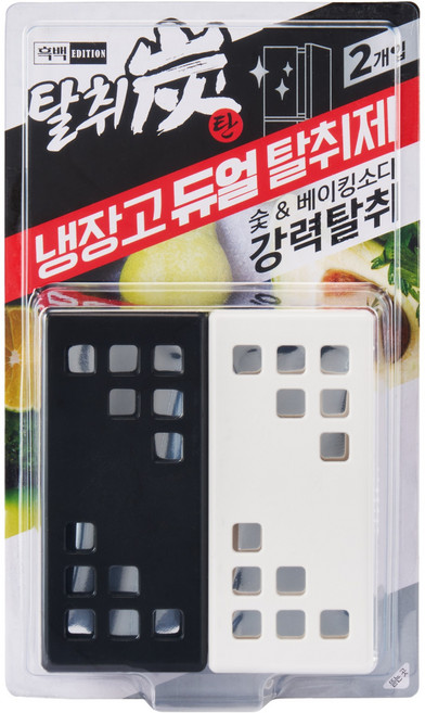 탈취탄 냉장고 듀얼 탈취제 2p, 55g, 1개