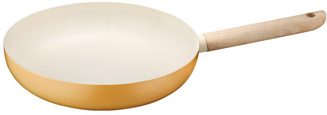 Kinyo 不沾平底鍋 PO-1130 黃米色, 1個, 28cm
