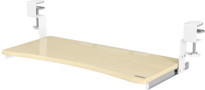 SaMOTON 薩摩頓 夾式電腦鍵盤托架 KB-1, 1個, 淺木紋