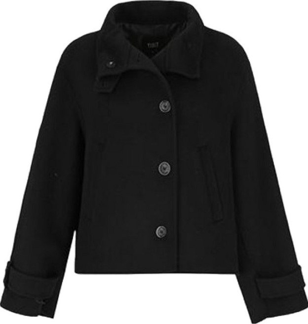 비지트인뉴욕 여성용 하이넥 핸드메이드 숏 재킷 VAAHC75