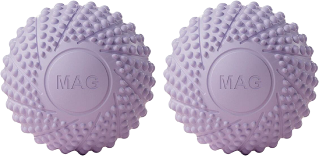 HOME GYM CLUB 居家健身 磁力筋膜球2入組 A款盒裝, 1套, 薰衣紫