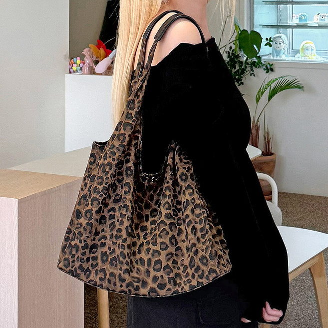 프롬헤븐 킹파드 호피패턴 보부상 숄더백 S482