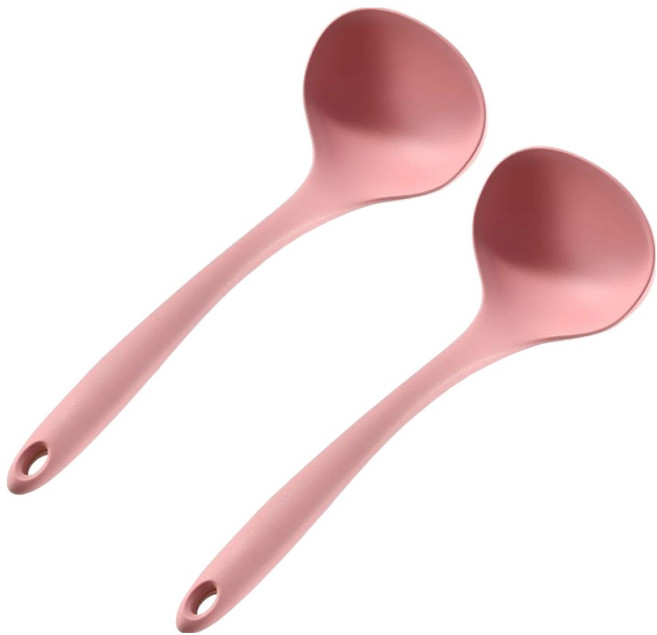 스택잇 다용도 플래티넘 실리콘 국자, 핑크, 2개
