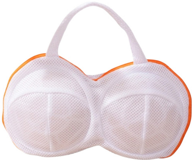 힘룸 실용적인 속옷세탁망, 오렌지틀, 1개