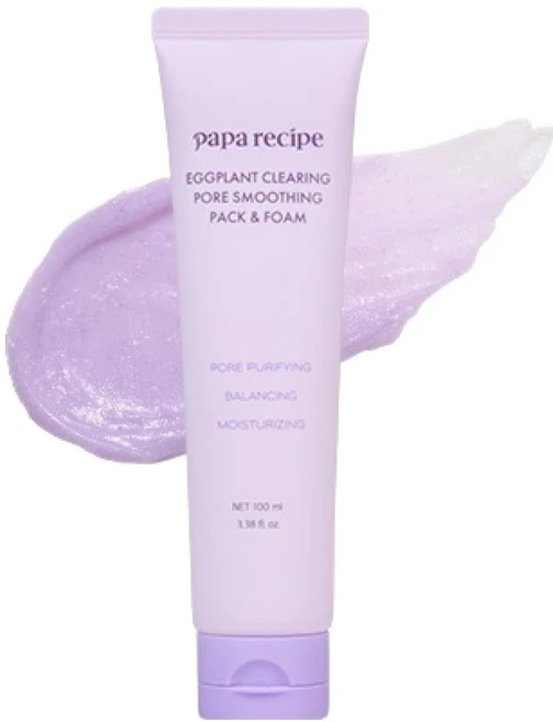 파파레서피 가지 클리어링 피지흡착 모공 스무딩 팩 클렌저, 1개, 100ml - 쿠팡