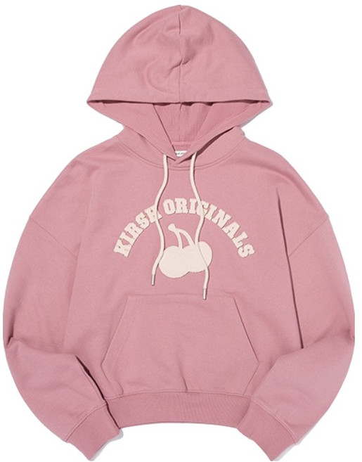 키르시 아치 체리 크롭 후디