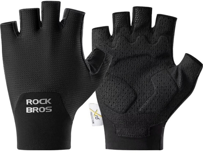 ROCKBROS 洛克兄弟 XRD科技半指手套, 1套, 闇黑色