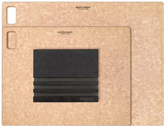 에피큐리언 플랫보드 스퀘어 도마 2종 + 거치대 세트, 1개, 도마 중, 대, 거치대