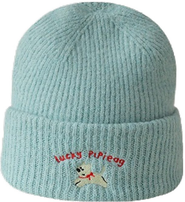 PDS패션 베이직 컬러 심플 데일리 활용 니트 겨울 비니