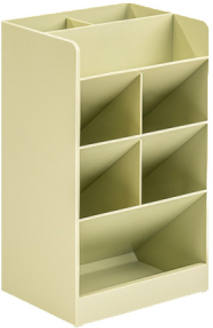 deLi 得力 8格斜插筆筒 8939 205 x 120 x 91mm, 1個, 綠色