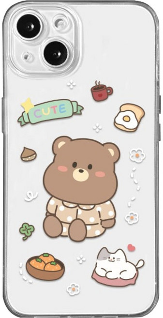 hottmall 可愛睡衣熊手機殼 MOA0712