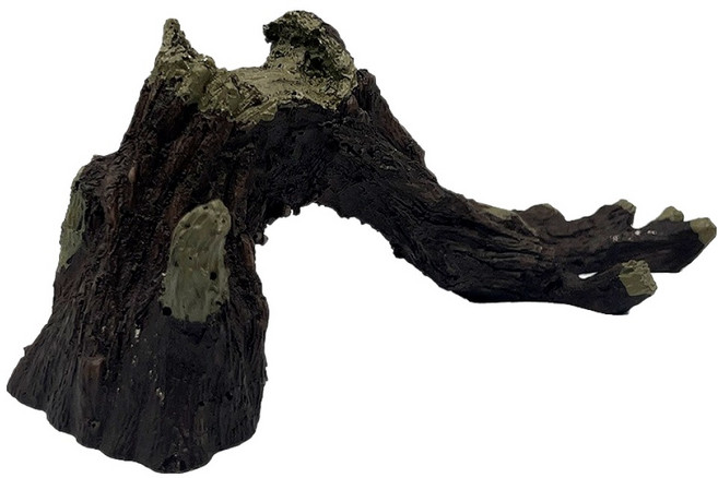 노모이펫 파충류 양서류 레진 유목 놀이터 맹그로브 브릿지 15 x 5 x 7 cm NS-49, 혼합색상, 1개