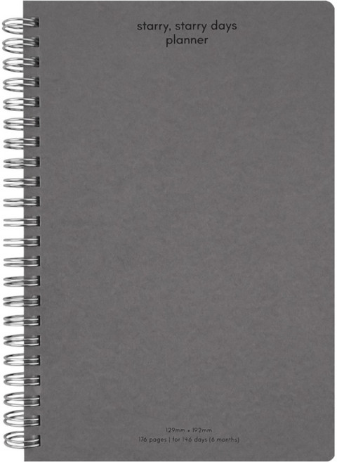 대시앤도트 스테리 스테리 데이즈 플래너, 코지 블랙, 1개