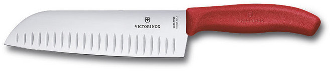 VICTORINOX 瑞士維氏 瑞士經典直刃三德刀 6.8521.17C1B, 紅色