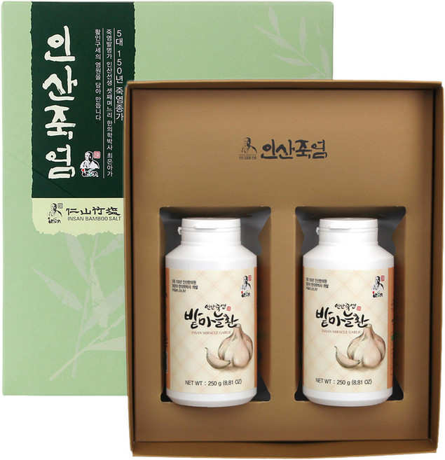 인산죽염 밭마늘환, 250g, 2개