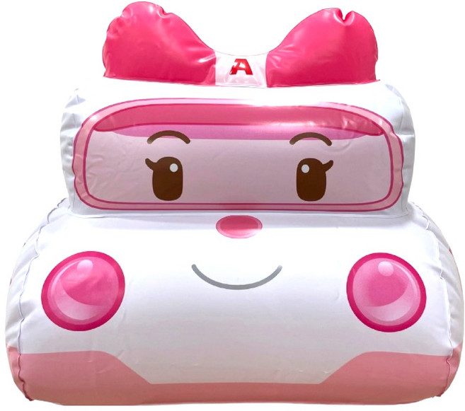 ROBOCAR POLI 波力 安寶造型泳圈, 粉色, 1個