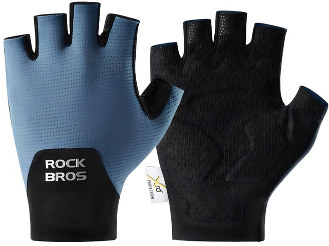 ROCKBROS 洛克兄弟 XRD科技半指手套, 1套, 莫迪藍