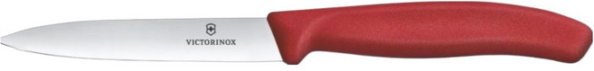 빅토리녹스 스위스 클래식 일자날 과도 10cm 6.7701.C1, 레드, 1개