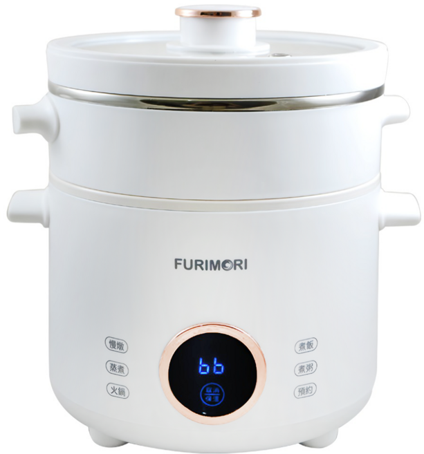 FURIMORI 富力森 2公升微電腦萬用鍋 1-3人用, FU-EH280, 白色