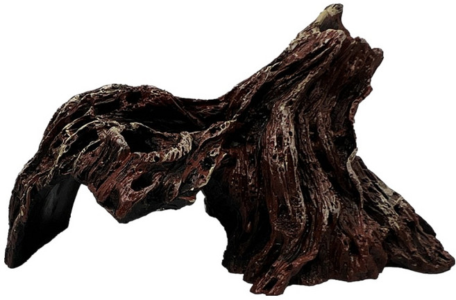 노모이펫 파충류 양서류 맹그로브 루트 레진 유목 놀이터 12.5 x 7.5 x 6.5 cm NS-46, 혼합색상, 1개