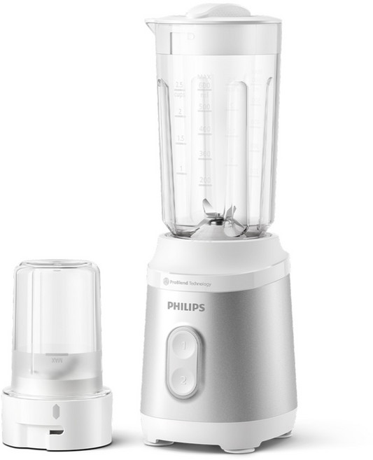 필립스 NEW 미니 블렌더 3000 시리즈 실버 + 다지기 세트, HR2511/90
