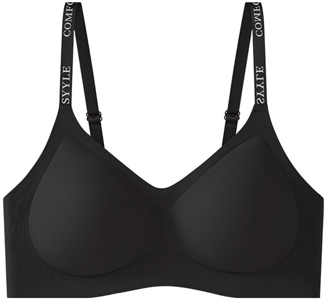 C.O.B 字母印花襯墊一體成型豐胸無鋼圈內衣