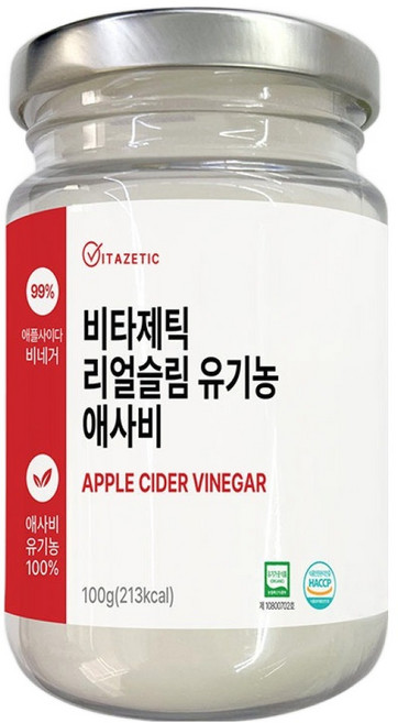 비타제틱 리얼 슬림 유기농 애플사이다비니거 분말, 100g, 1개