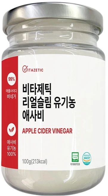 비타제틱 리얼 슬림 유기농 애플사이다비니거 분말, 100g, 1개 - 쿠팡