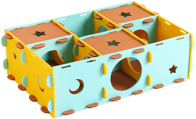 랜보어 햄스터 달별 펠트 미로, 블루, 1개