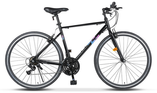 삼천리자전거 하이브리드 700C 비조 자전거 510 방문설치, 블랙, 1개, 170cm