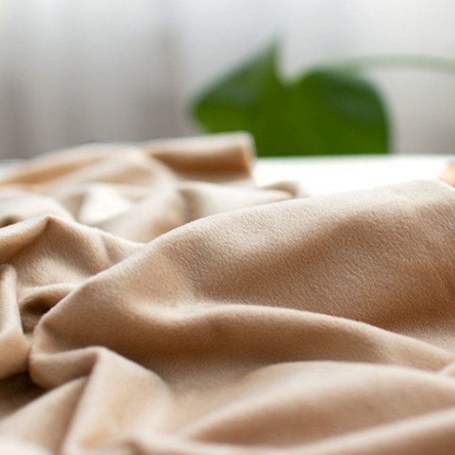 릴리패브릭 대폭 극세사 인형 강아지옷 인테리어 소품 쿠션 스퀴시 조이 털원단 2mm, 베이지, 1개