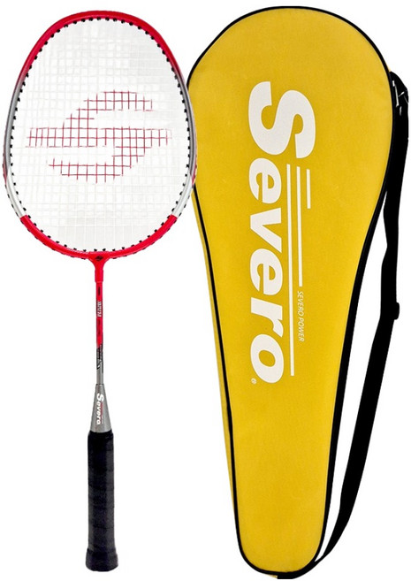 세베로 매트3.0 미니 배드민턴 라켓 레드 + 풀커버 세트, 1세트